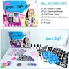 Glitzer Tattoo Set Kinder | 42 Farben Glitzer, 12 Produktbild-Vorschau 2