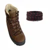 Zweifarbige Schnürsenkel für Wanderschuhe / Arbeitsschuhe - Schwarz Rot Gemustert - 120 cm Produktbild-Vorschau