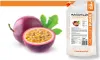 A passion fruit and a pouch of passion fruit puree. Podgląd zdjęcia produktu