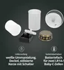 LED Grablicht weiß gold flackernd Höhe 12 cm Trauerlicht Produktbild-Vorschau 7