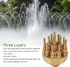 Brunnen Düse Messing 3 Schichten einstellbar Wasser Brunnen Produktbild-Vorschau 4