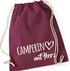 Huuraa Turnbeutel Camperin mit Herz 12 Liter Burgundy Produktbild-Vorschau 1