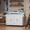 Küchenwagen mobil mit klappbarer Arbeitsplatte, 120 x 42 x Produktbild-Vorschau 3