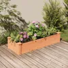 vidaXL Lit surélevé avec insert Brun 120x45x25 cm Sapin Voir les images du produit 2
