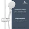 SANTRAS® Handbrause in Chrom-Matt (Velourchrom) - dreifach Produktbild-Vorschau 4