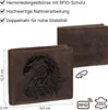 Geldbörse Herren Echt Leder RFID Portemonnaie Büffelleder Produktbild-Vorschau 3