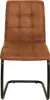 Moderner Freischwinger Stuhl MODENA hellbraun Design Produktbild-Vorschau 10