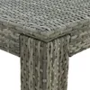 vidaXL Garten-Bartisch Grau 60,5x60,5x110,5 cm Poly Rattan Produktbild-Vorschau 8