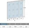 AICA Glaswand Ecklösung 123x108cm Glasfenster Innenfenster Produktbild-Vorschau 6