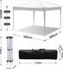 Bettizia Faltpavillon 3 x 3m Pavillon Faltbar Gartenzelt, Produktbild-Vorschau 7