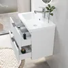 Waschtisch mit Unterschrank 60cm RIVA Badmöbel Set Weiß Produktbild-Vorschau 2