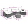 The Living Store 8-tlg. Garten-Sofagarnitur mit Kissen Produktbild-Vorschau 9