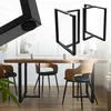 ML-Design sada 2 rámov na stôl Š60xV72 cm v tvare T, kov, Náhľad obrázku produktu 1