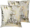 BELIANI Dekokissen Gold 2er Set Baumwolle 45 x 45 cm Produktbild-Vorschau 1