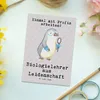Mr. & Mrs. Panda Postkarte Biologielehrer Leidenschaft - Produktbild-Vorschau 2