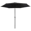 vidaXL Sonnenschirm mit Metall-Mast 300 cm Schwarz Produktbild-Vorschau 14