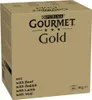 A cardboard box containing multiple cans of cat food. Produktbild-Vorschau