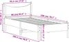 vidaXL Massivholzbett ohne Matratze 90x200 Kiefernholz Produktbild-Vorschau 8