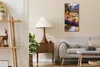 Wanduhr Bürouhr Leinwand Bild 30x60 schöne Fluss Läufe mit Produktbild-Vorschau 3