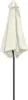 A closed umbrella with a cream-colored canopy and a gray pole, isolated on a white background. Voir les images du produit