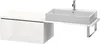 Konsolenunterschrank L-CUBE 400x820x547mm weiß hochglanz Produktbild-Vorschau 1