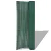vidaXL Płot ogrodowy dwustronny PVC 90×500 cm Zielony Podgląd zdjęcia produktu 1