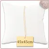 Kissen - glatt - Kopfkissen - 45x45 cm - Weiß - für Produktbild-Vorschau 2