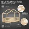 ML-Design detská posteľ domček posteľ 70x140 cm prírodná, Náhľad obrázku produktu 3