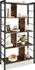 A multi-shelf bookcase with various decorative items and books. Produktbild-Vorschau