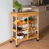Relaxdays Servírovací vozík James XXL, VxŠxH: 80x67x37 cm, Náhľad obrázku produktu 2