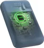 A transparent view of a power bank's internal circuitry, highlighting the main chip. Produktbild-Vorschau