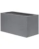 BELIANI Blumentopf Grau 60x29x30 cm Lehm-Faser-Mischung und Produktbild-Vorschau 4