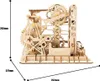 A wooden mechanical model kit with gears and tracks, possibly a marble run. Produktbild-Vorschau