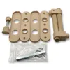 Türdrücker-Garnitur mit Langschild | Beige | Modernes Produktbild-Vorschau 2