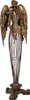 Clayre & Eef Figura decorativa Angelo 17x15x54 cm Metallo Anteprima dell’immagine prodotto 4