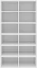 vidaXL Stojan na topánky biely 54x34x100,5 cm odvodený Náhľad obrázku produktu 4