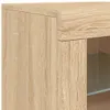 Sideboard mit LED-Leuchten Sonoma-Eiche 123x37x67 cm Produktbild-Vorschau 11