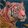 Küchenrückwand Spritzschutz Glas mit Motiv Tiger Porträt 40 Produktbild-Vorschau 3