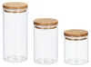 Relaxdays Vorratsdosen Glas, 3er Set, Größen 500, 700, 1000 Produktbild-Vorschau 9