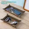 Navaris Lederschale Tablett aus Kunstleder - 2x Schale Produktbild-Vorschau 5