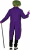 Joker Clown Kostümjacke für Erwachsene, Violett, XL, mit Produktbild-Vorschau 3