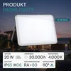 LUXULA LED Fluter 20 W 4000 K neutralweiß schwarz, weiß Produktbild-Vorschau 2