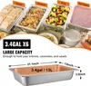 SucceBuy 6er-Pack Dampftischpfannen in voller Gr??e, 53,2 x Produktbild-Vorschau 4