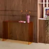 sweeek - Konsole aus gehärtetem Glas - Bernsteinfarben Produktbild-Vorschau 3