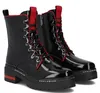 Damen Halbstiefel Schwarz aus Synthetik mit Blockabsatz, Produktbild-Vorschau 5