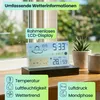 Moderne Funk-Wetterstation farbig: Rahmenloses LCD-Display Produktbild-Vorschau 2