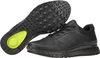 A pair of black Ecco Exostride sneakers shown from a side and underneath view. Náhled obrázku produktu