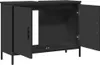 vidaXL Meuble sous-lavabo noir 80x30x60 cm bois composite Voir les images du produit 5