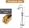 Domotechnika | Sprchová baterie Falcade - 118 cm - černá Náhled obrázku produktu 9