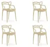 4er-Set Kunststoffstühle KATO, beige Produktbild-Vorschau 1
